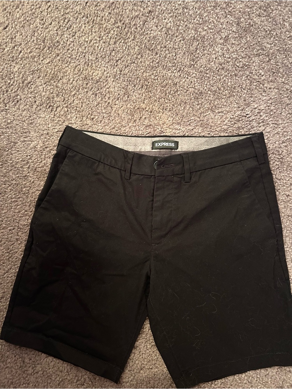 Black mens express dress/khaki shorts